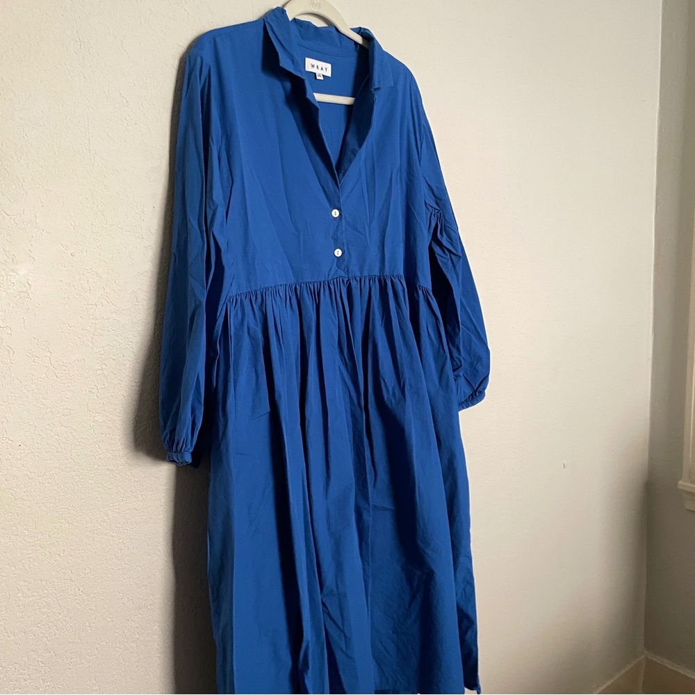 WRAY Quinn Midi Dress in Kahlo Blue